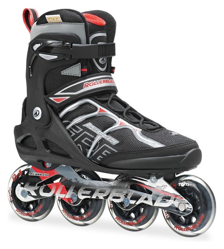 Роликові коньки для дорослих Rollerblade MACROBLADE 84 ALU M 40.5 (8US) 260мм Black/red (07356000 741) V, RCH_18649
