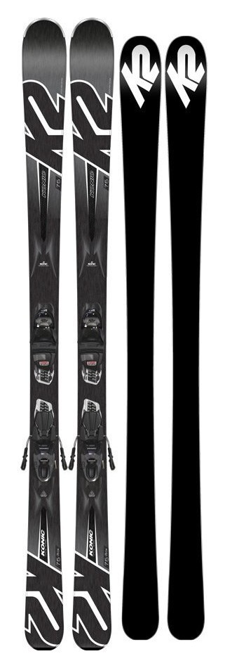 Ліжі гірські комплект K2 KONIC 75+M2 10 QUIKCLIK 156см Black/grey (10C0009.272.1+10B1013.172.1), RCH_16299