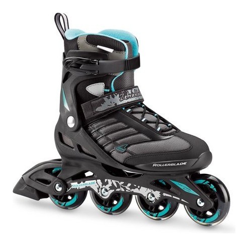 Роликові коньки для дорослих Rollerblade ZETRABLADE W 36.5 (6US) 230мм Black/blue cyan (07736700 915), RCH_11170