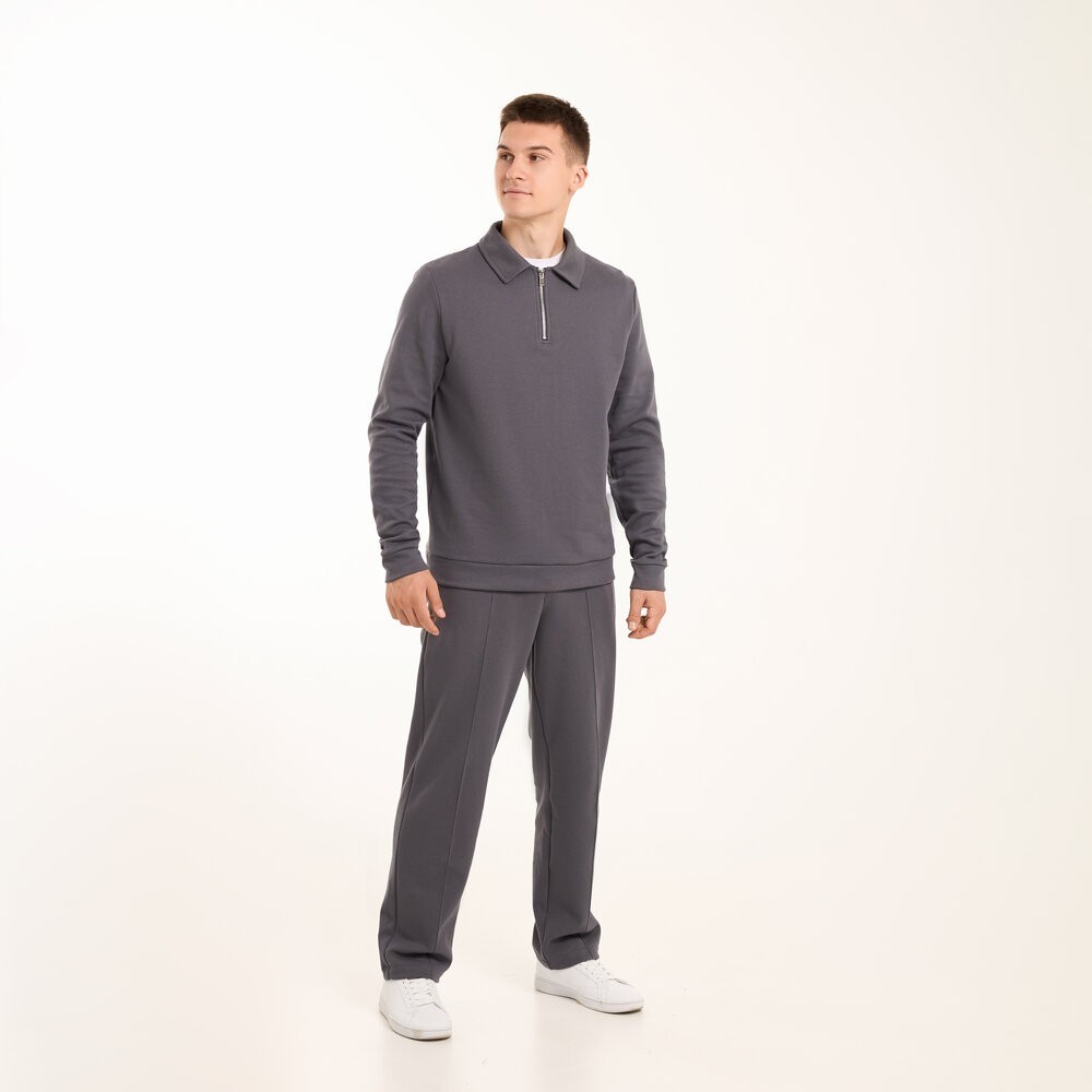 Темно-сірий спортивний костюм для чоловіків Pobedov Binance. Весна осінь спортивний комплект, POB_00000009366