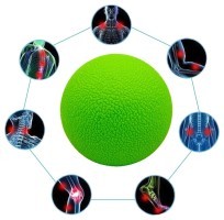 Массажный мячик EasyFit TPR 6 см зеленый