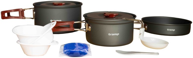 Набор посуды Tramp из анодированного алюминия на 2-3 персоне 1,1/1,7л UTRC-143 (024)