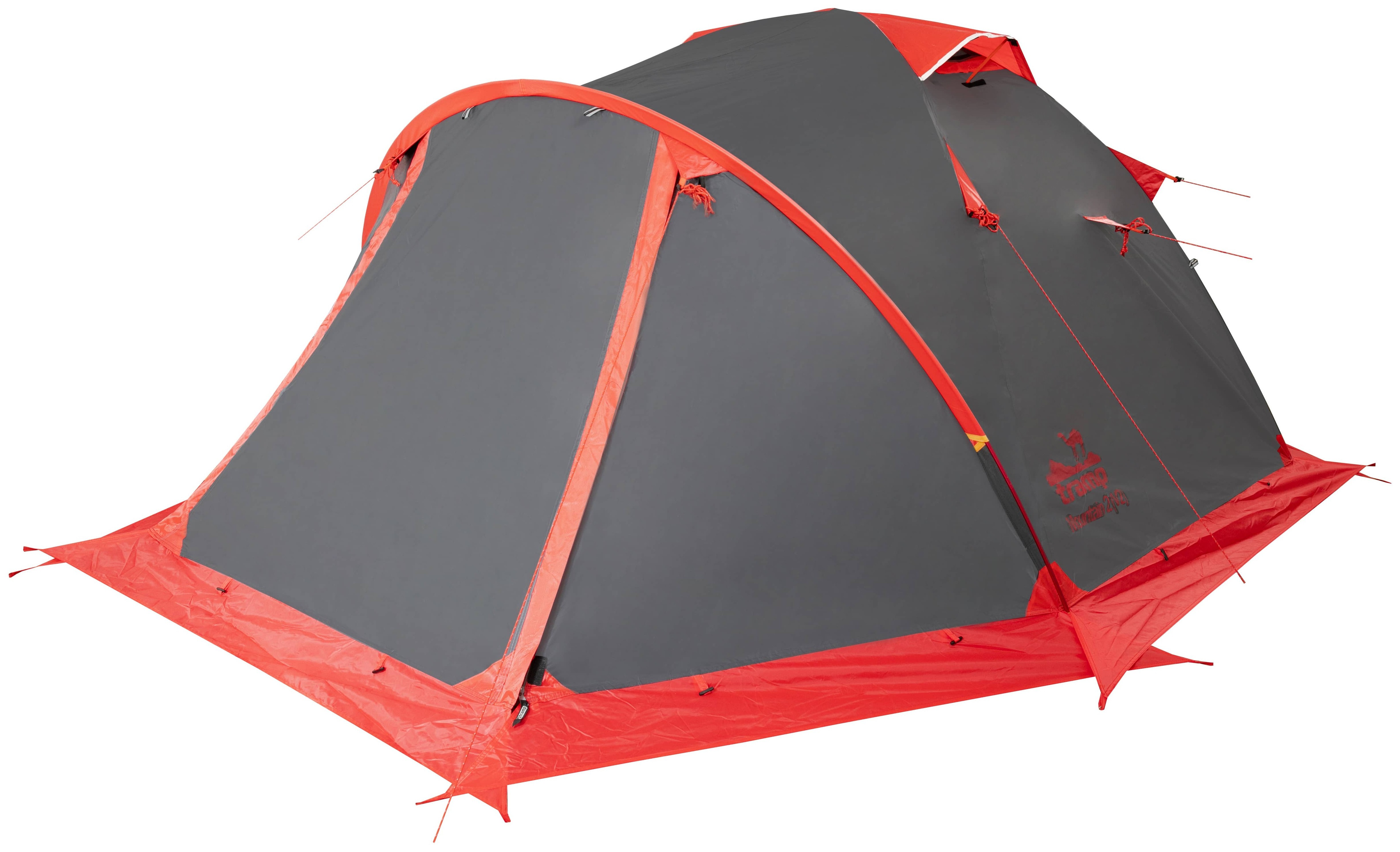 Намет Tramp Mountain 2 (V2) сірий/червоний (TRT-022), 