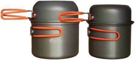 Кастрюля-кружка Tramp анодированная с крышкой-сковородкой 0,75+0,5л UTRC-145 (039)