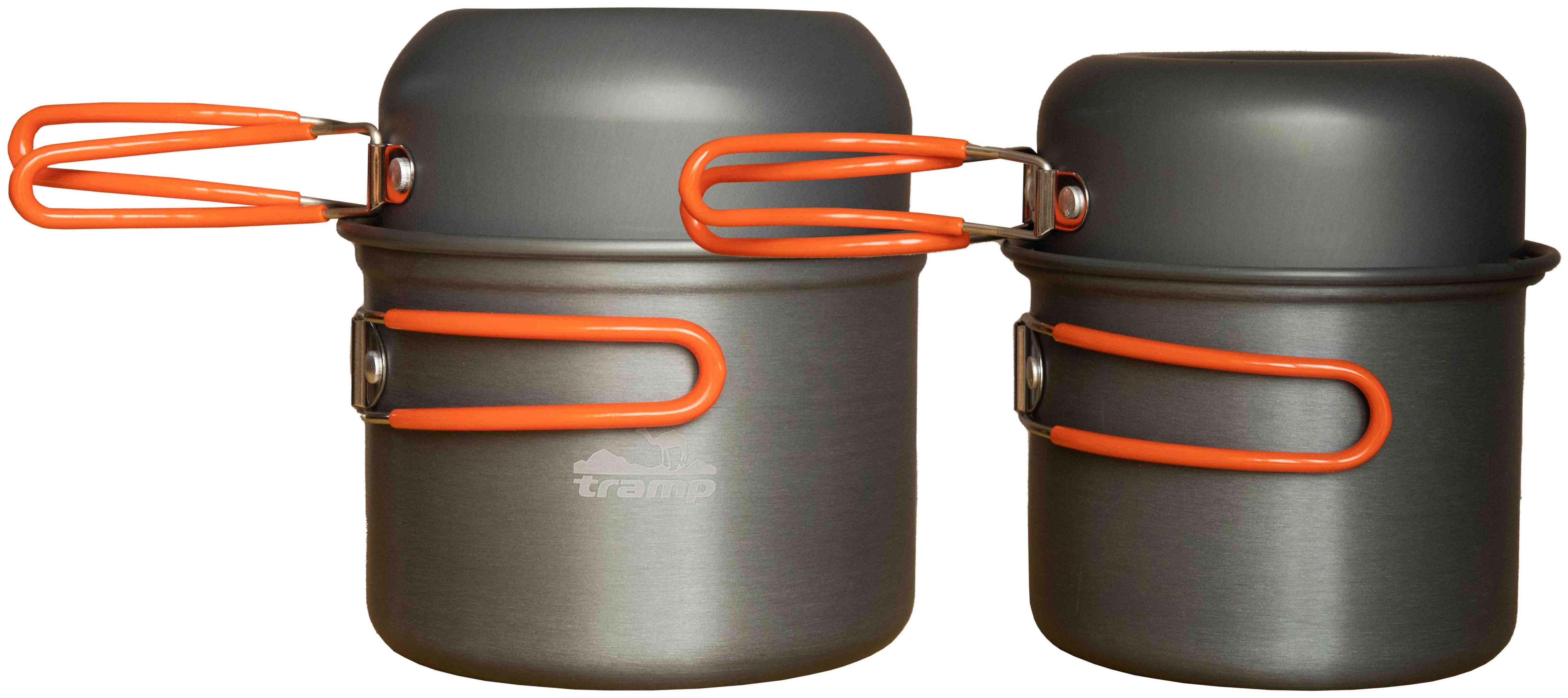 Кастрюля-кружка Tramp анодированная с крышкой-сковородкой 0,75+0,5л UTRC-145 (039), 