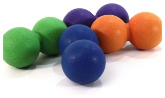 Мяч массажный двойной (8822) Bavar Sport (фиолетовый)
