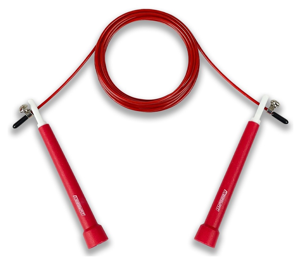 Швидкісна скакалка EasyFit Speed Cable Rope 3 м зі стальним тросом червона, EFIT_EF-2039-R