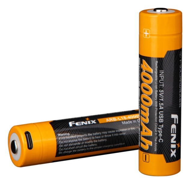 Акумулятор 18650 Fenix ARB-L18-4000U Type-C, FNR_ARB-L18-4000U