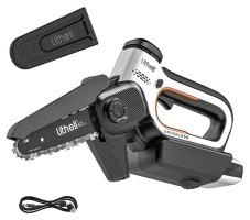 Акумуляторна міні-пила безщіткова, живлення від павербанку (УМБ Litheli Power Bank 10000 mAh, 45 W, 2А в комплекті)