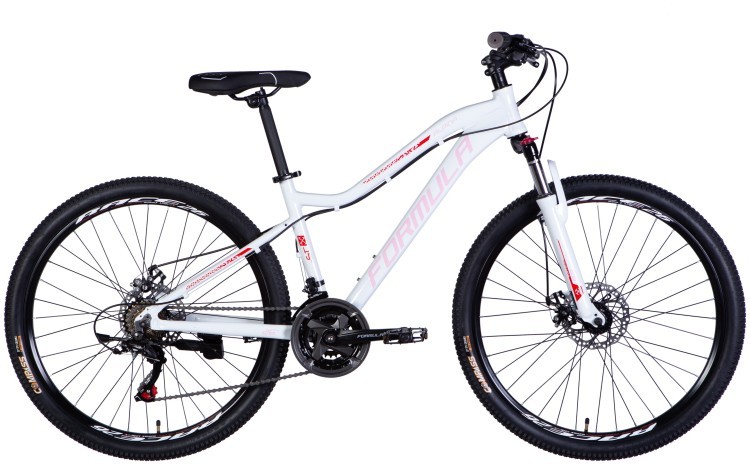 Велосипед AL 26" Formula ALPINA DD FR рама-15" біло-рожевий 2025, OPS-FR-26-770