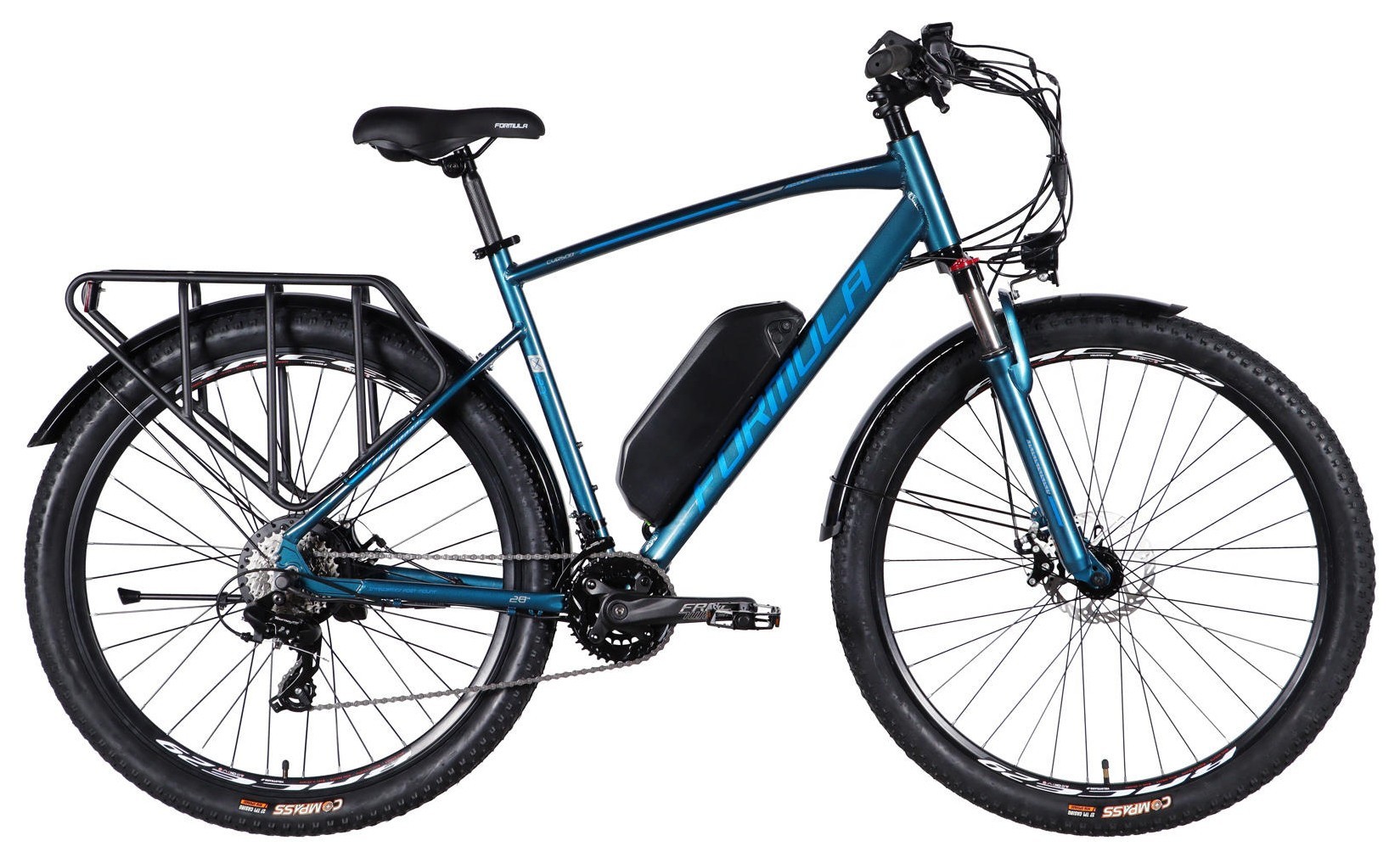 Велосипед с электроприводом 29" AL Formula eCURSOR MAN DD CS рама-21" 48B 13А*ч 500Вт темно-синий 2026, ELB-FR-29-245