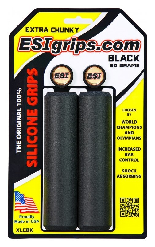 Грипсы ESI Extra Chunky Black (черные), OBOD_XLCBK