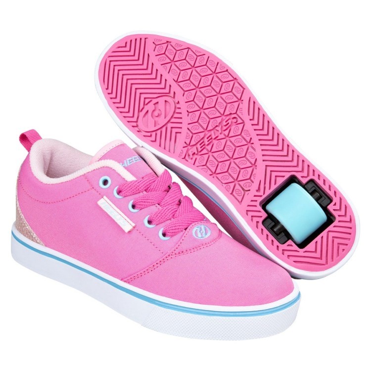 Роликові кросівки Heelys PRO20 (HE101469) Pink/LT Pink/Turquise Canvas, HLY-G1W-5017