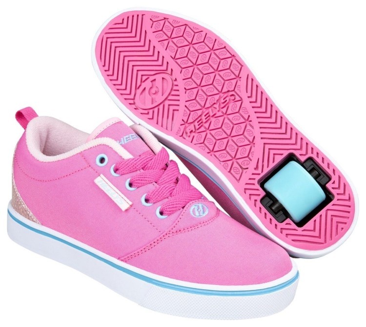 Роликові кросівки Heelys PRO20 (HE101469) Pink/LT Pink/Turquise Canvas, HLY-G1W-5017