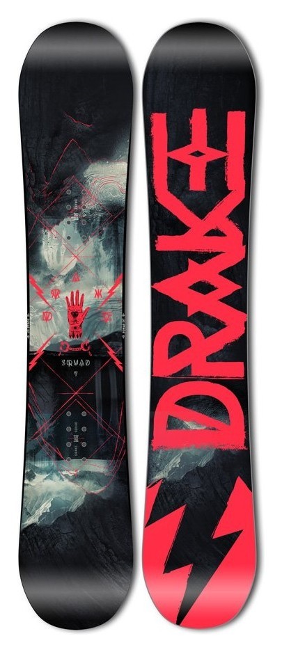 Сноуборд Drake SQUAD 157 Black/red (76271007) O, RCH_20251