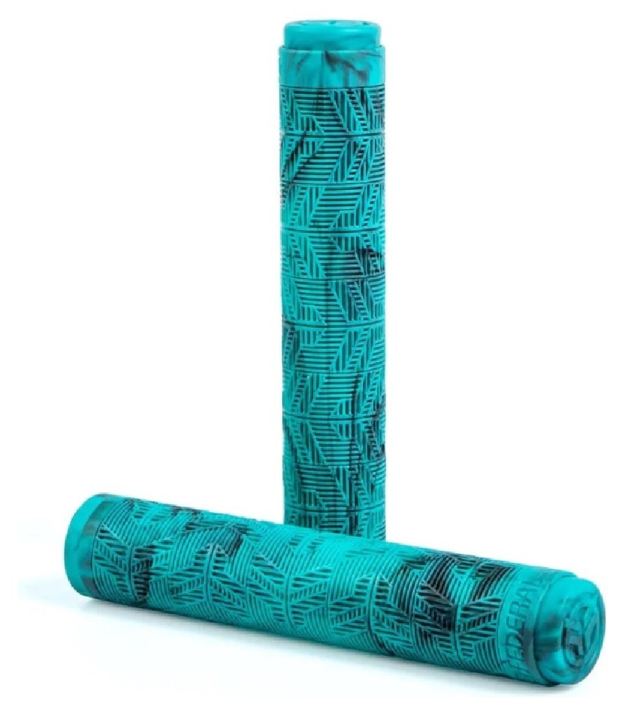 Грипсы Federal Command Flangeless – черно-бирюзовые, VELD_GRFE012-TE4-000