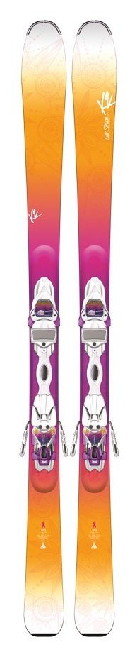 Ліжі гірські комплект K2 LUV STRUCK 80+ER3 10 TC 149см Orange/Pink/White (1050403.141.1+1051108.141.1), RCH_16272