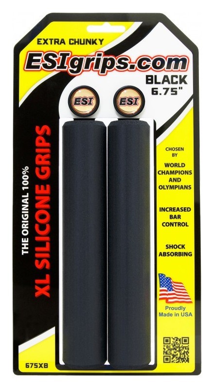Гріпси ESI XL 6.75" Extra Chunky (чорні), OBOD_675XB