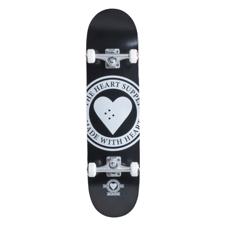 Скейтборд Heart Supply Logo Complete Skateboard (8", Badge Black), FRD.036712