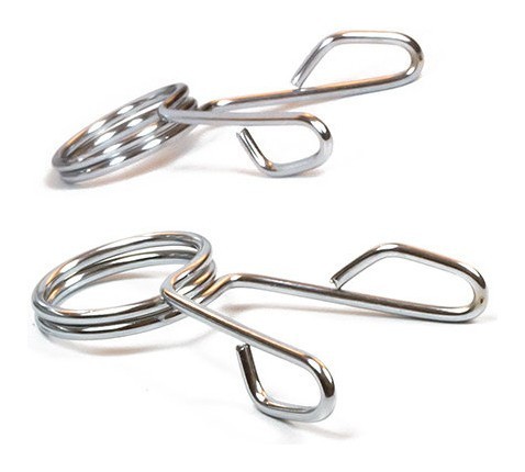 Пружинні замки EasyFit Silver 50 мм для олімпійського грифа, EFIT_EF-8057