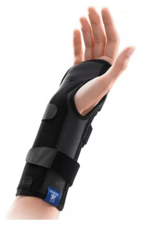 Шина для фиксации запястья Ligaflex Classic правая (15.5 - 17.5), размер 2, черная (витринный образец), 