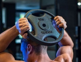 Млинець (диск) RN-Sport 10 кг під гриф Ø25мм для штанги з Quatro хватом