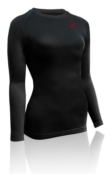 Термобілизна для дорослих: жіноча кофта Fuse MEGALIGHT 240 HEAT LONGSHIRT WOMAN L Black, RCH_12252