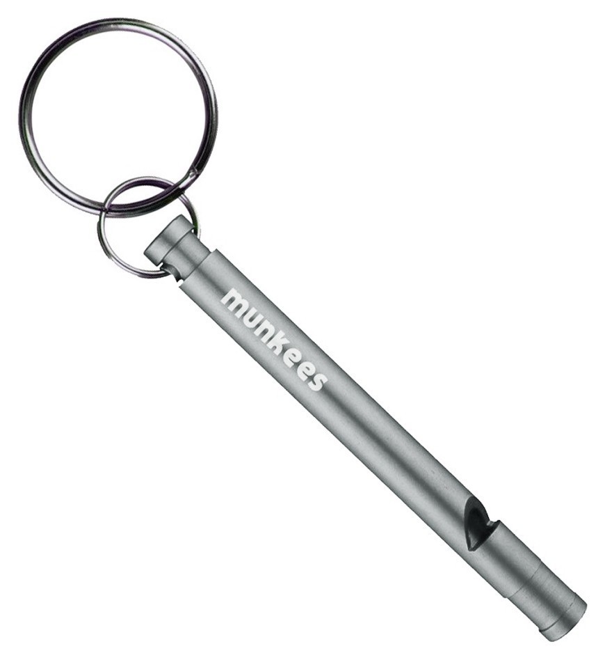 Munkees 3386 брелок-свисток Slim Whistle grey, 3386-GY