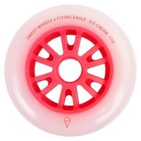 Колеса для роликов Flying Eagle Ice Cream 85A 3 шт красные 110 мм