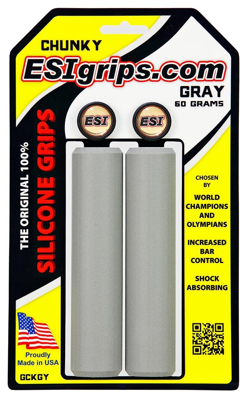 Грипсы ESI Chunky Gray (серые), OBOD_GCKGY