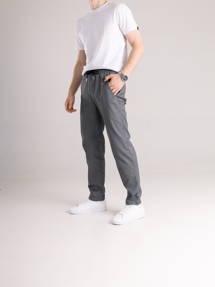 Чоловічі штани карго демісезонні темно-сірі котонові Pobedov Step, POB_00000009127