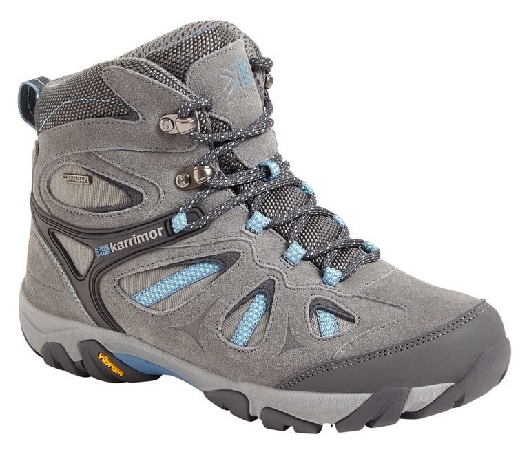 Ботинки трекинговые женские Karrimor DENVER 2 LADIES WEATHERTITE 2 W 38 (5.0UK) Charcoal/blue (K996-CCB), RCH_11838