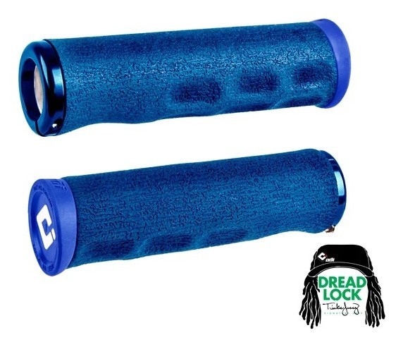 Грипсы ODI Tinker Juarez Dread Lock Grip Blue w/Blue Clamp синие с синими замками, OBOD_D36DLU-U