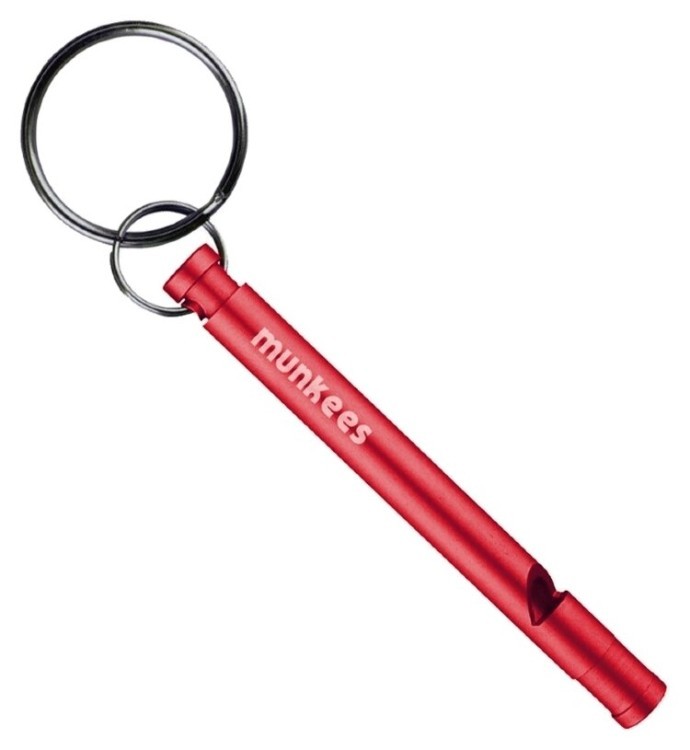 Munkees 3386 брелок-свисток Slim Whistle red, 3386-RD