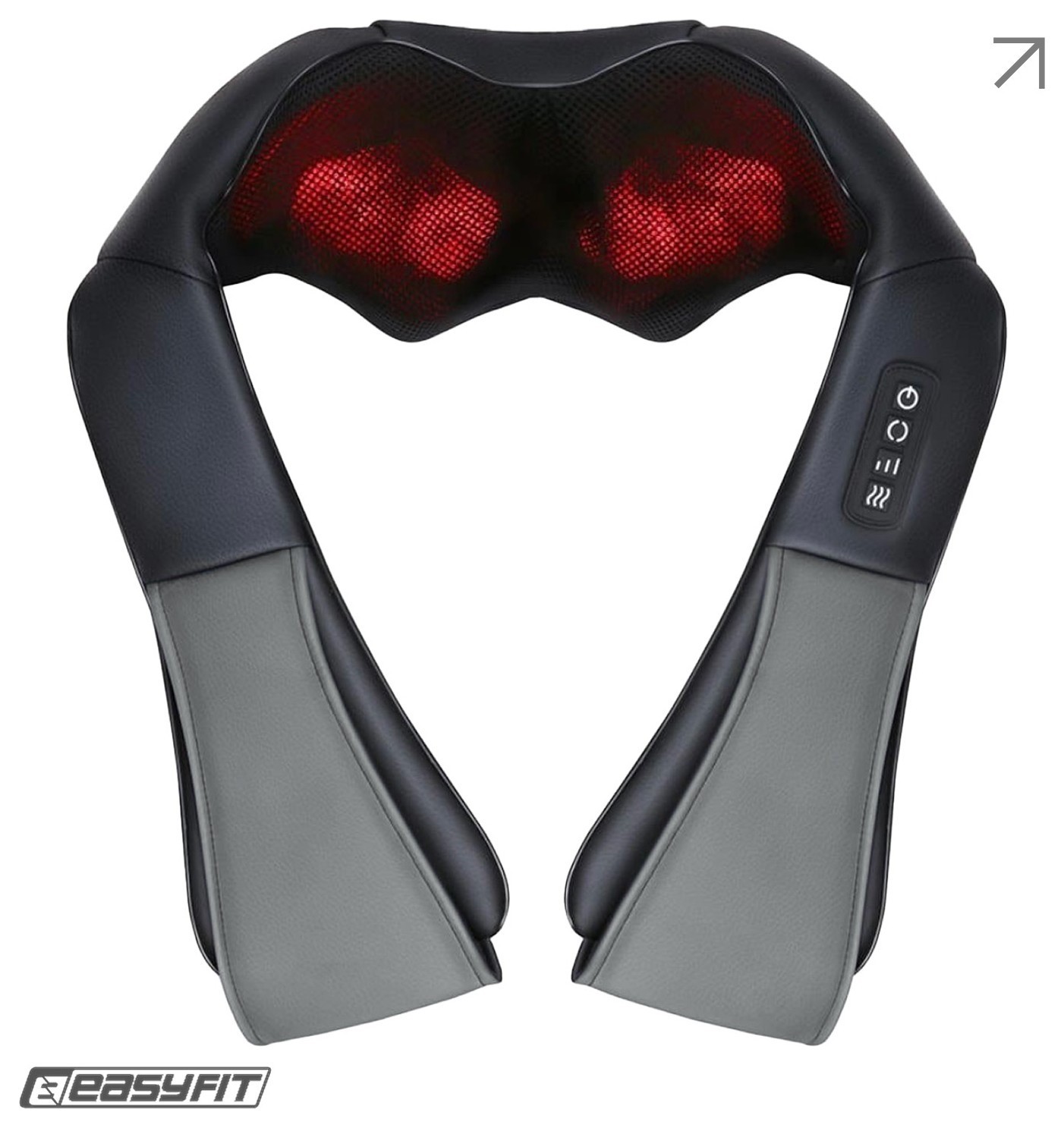 Массажер для шеи EasyFit Shiatsu (роликовый шиацу-массаж плеч и тела), EFIT_EF-2101