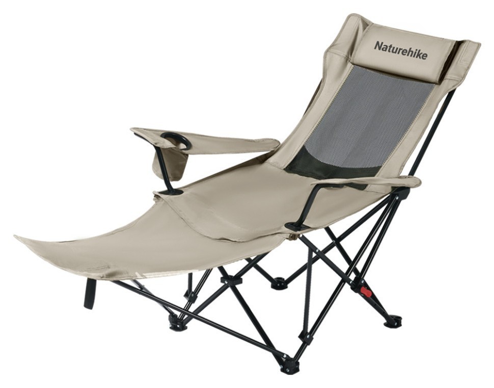 Крісло-шезлонг складане Naturehike CNK2550JJ023 Nightfall T05, сталь, хакі, FNR_6977465865700