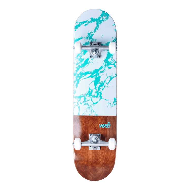 Verb Скейтборд Marble Dip Complete Skateboard 8" - White, FRD.037562