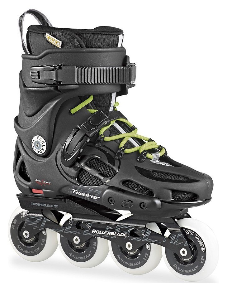 Роликовые коньки для взрослых Rollerblade TWISTER 80 38.5 (6.5US) 245мм Black/grey (07505400 775), RCH_18578