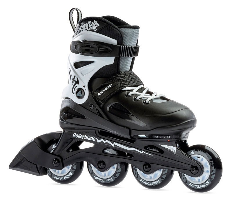 Роликові коньки дитячі Rollerblade FURY 29-33 (185-210мм) Black/white (07067000), RCH_10108