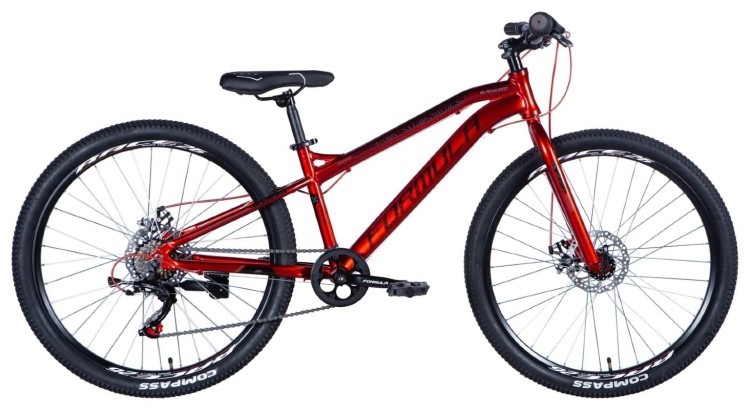 Велосипед AL 26" Formula BLACKWOOD DD рама- " белый 2024 (красный), OPS-FR-26-694