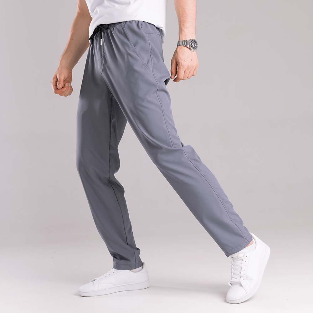 Однотонні базові чоловічі штани весна літо темно-сірі антрацит Pobedov Aero, POB_00000008811