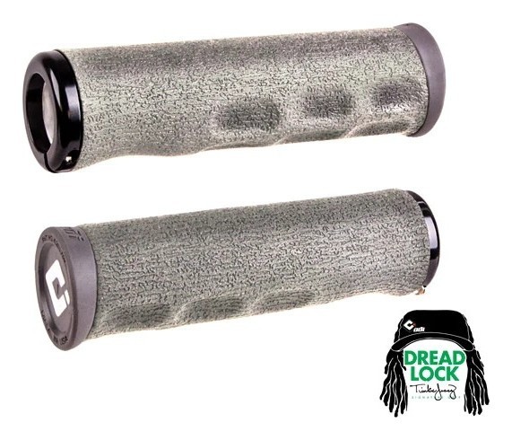 Грипси ODI Tinker Juarez Dread Lock Grip Graphite w/Black Clamp сірі із чорними замками, OBOD_D36DLH-B