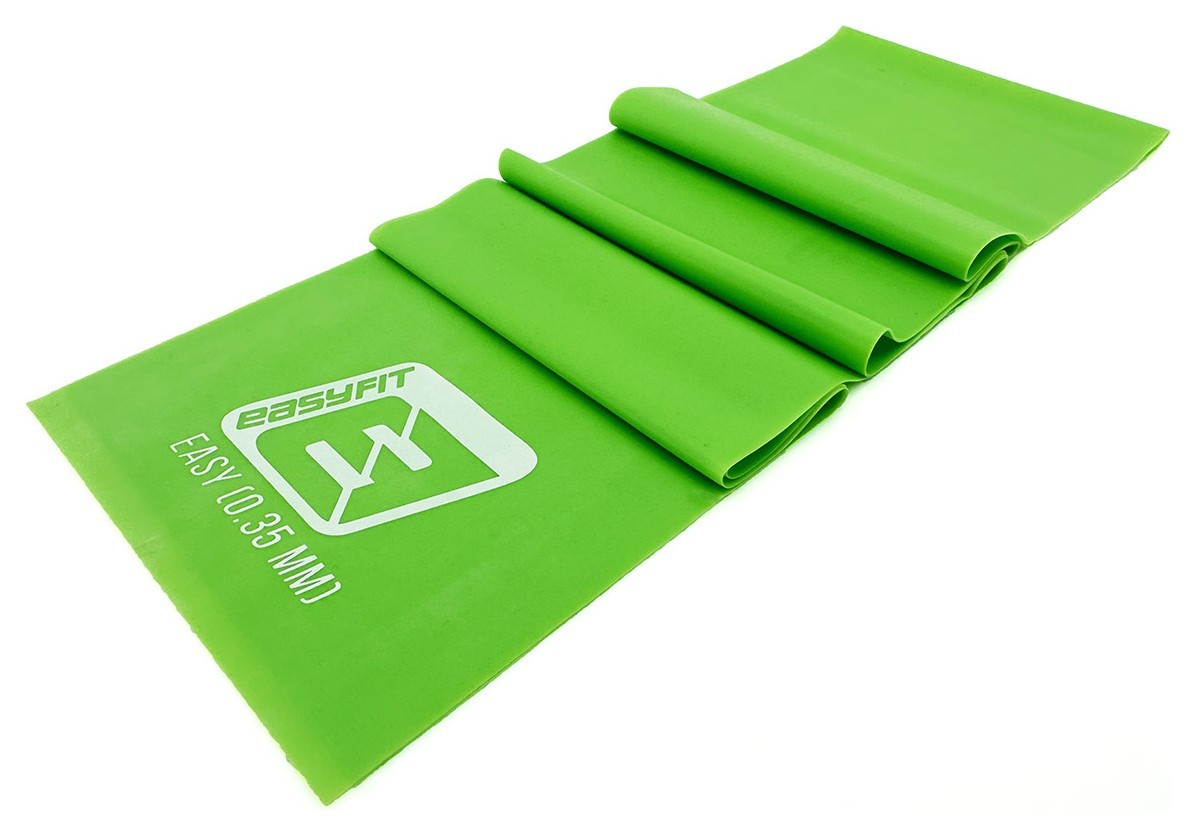 Лента латексная EasyFit 0.35 мм для пилатеса и йоги зеленая, EFIT_EF-1672-GN