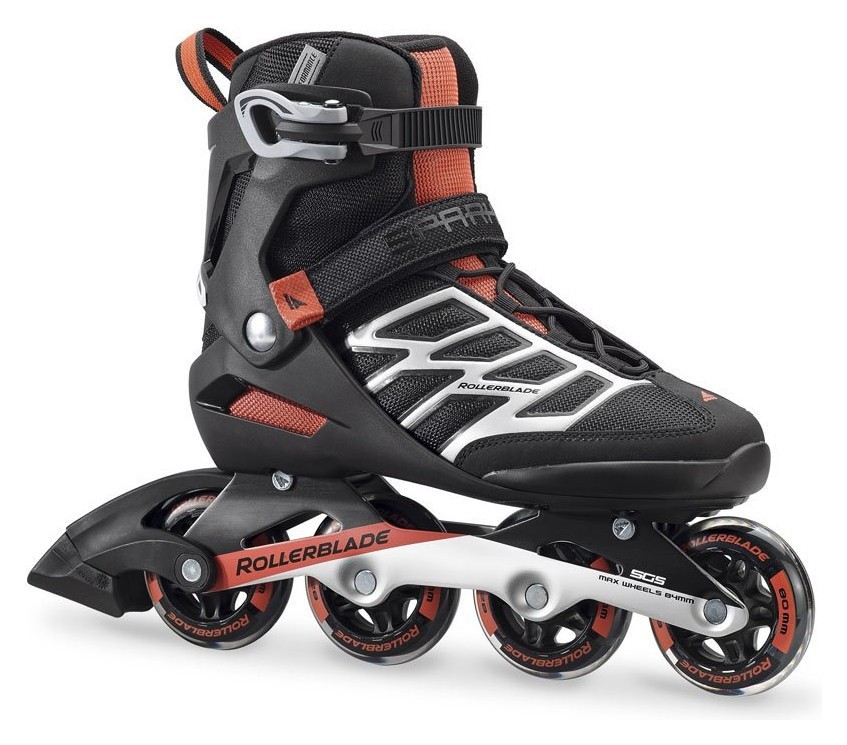 Роликові коньки для дорослих Rollerblade SPARK 80 42 (9US) 270мм Black/bright red (07849500 M26), RCH_18552