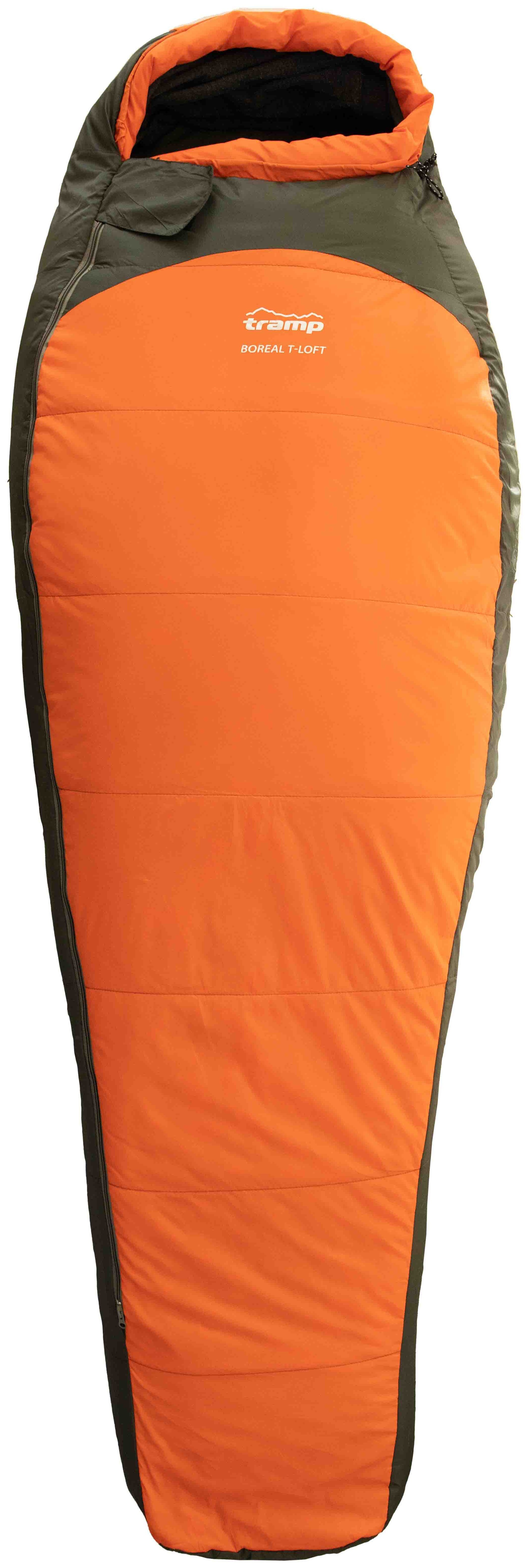 Спальный мешок Tramp Boreal Regular кокон правый orange/grey 200/80-50 UTRS-061R, 