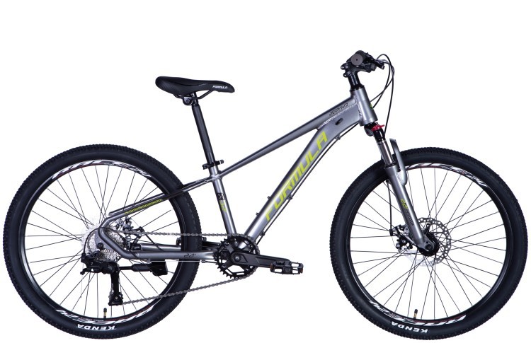 Велосипед AL 24" Formula ZEPHYR 3.0 DD CS рама-12" сіро-зелений 2025, OPS-FR-24-435