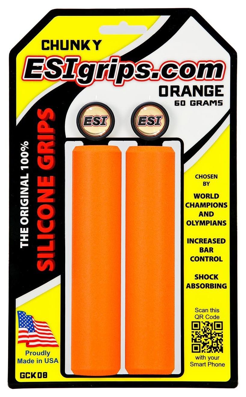 Грипсы ESI Chunky Orange (оранжевые), OBOD_GCKO8