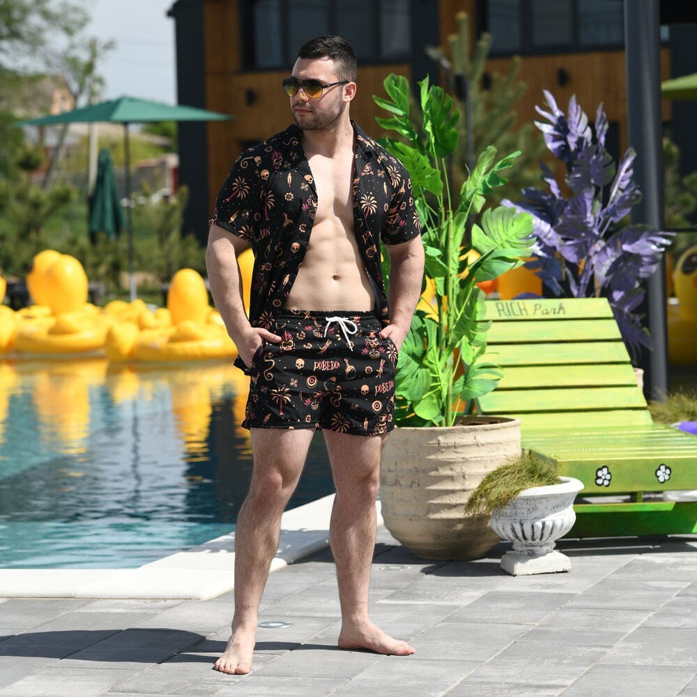 Плавальні шорти чоловічі Pobedov Pool day Totem, POB_00000004416