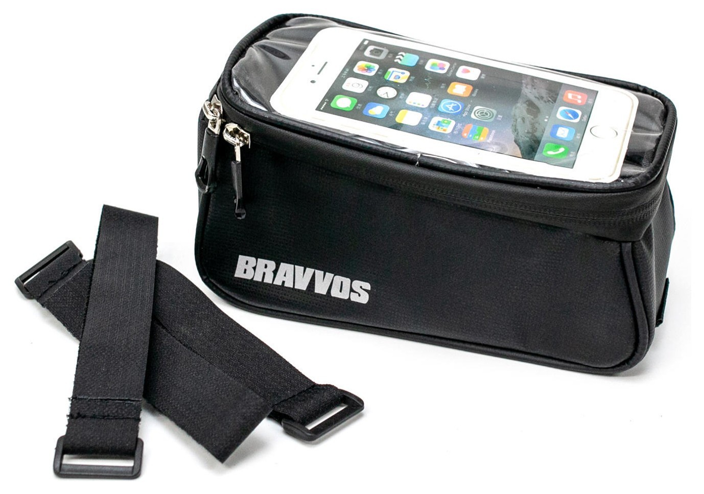 Велосумка на раму 90х150 см BRAVVOS CT-003 чорний AM (брендоване пакування), BIB-020