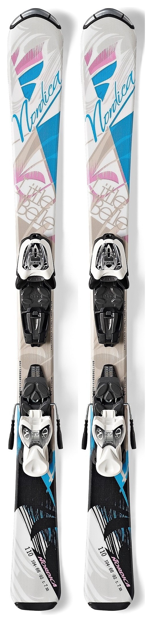 Ліжі гірські комплект для підлітків K2 LITTLE BELLE FASTRAK+M 4.5 FASTRAK 110см White/light blu/pink (0A4150+0C3138 E1 001), RCH_22299